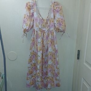 For Love And Lemons Pastel Floral Dress